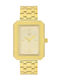 Visetti Womens Watch Battery with Gold Metal Bracelet