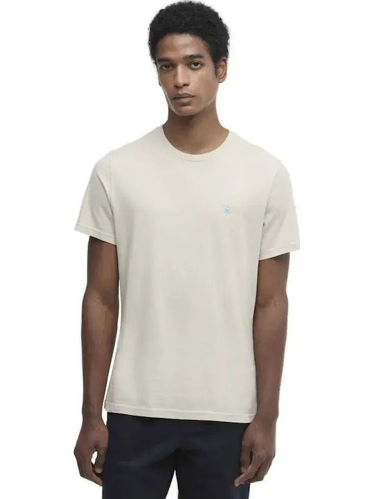 Barbour Barbour Herrenblusen Ecru Kurzarm T-Shirts