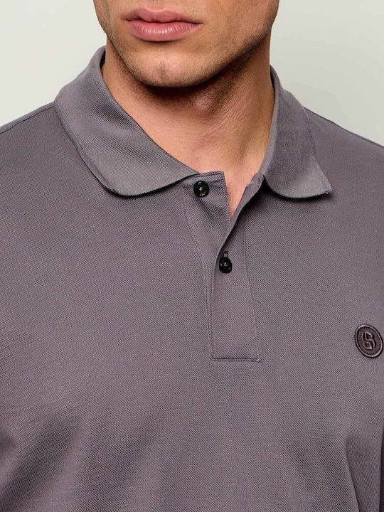 Boss Polo Αθλητική Μπλούζα Κοντομάνικη Μωβ