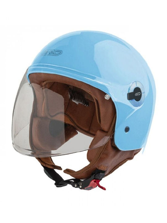 Garibaldi G11 Light Blue Κράνος Μηχανής Jet ECE...