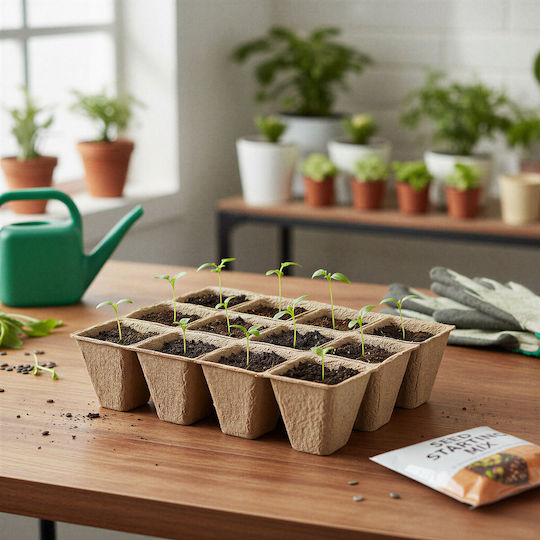 Keimlingschale Biologisch Abbaubare Pflanzgefäße 15,2 X 11,5 X 4,3 Cm Set 4 Stück Aussaat Keimlingschale Biologisch Abbaubare Pflanzgefäße 15,2 X 11,5 X 4,3 Cm Set 4 Stück Aussaat