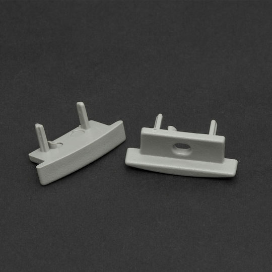 Capac Terminal Pentru Profil Aluminiu LED Set 2 Bucăți Pentru Închidere Șină LED