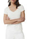 Women's T-shirt White 67CB2TS805 ECRU