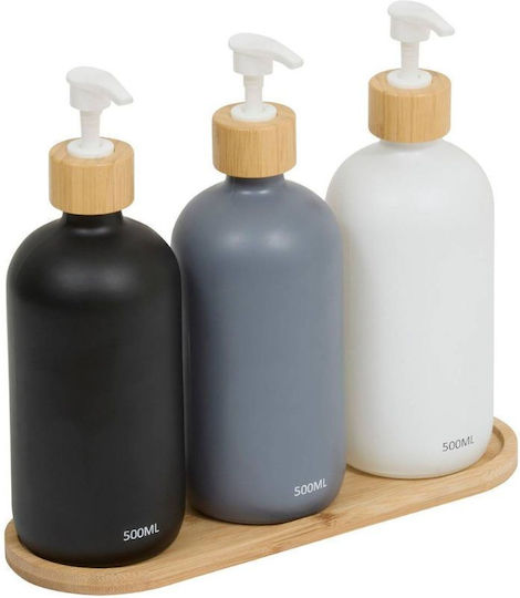 5Five Dispenser De Bucătărie Din Sticlă Negru 500ml