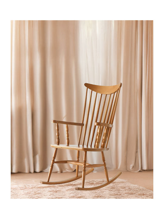 Rocking Brown Armchair 49x49x57cm