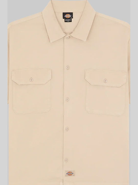 Dickies Work Shirt Short Sleeve Shirt Ecru DK0A88N90ST | Skroutz.mt