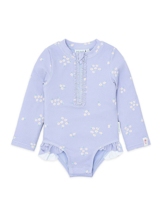 Little Dutch Παιδικό Μαγιό Ολόσωμο με Μακρύ Μανίκι Dreamy Lavender