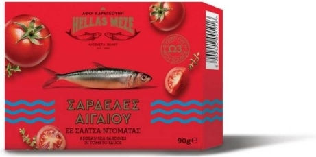 Hellas Meze Sardinen Ägäis 90g Tomatensauce