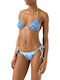 Leah Rachel Bikini Triangle White- Blue- Light Blue