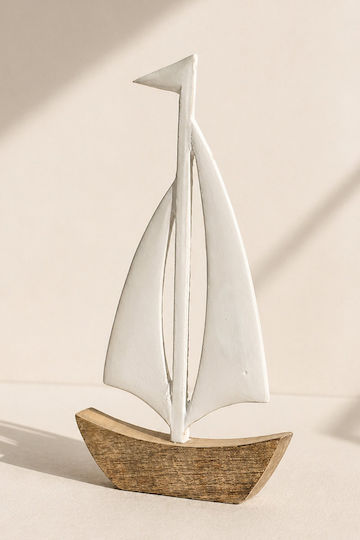 Καραβι Ξυλινη Βαση Μεταλλικο Καταρτι 31cm 16x2.5x31cm Μονόχρωμο Kaeming Καραβι Ξυλινη Βαση Μεταλλικο Καταρτι 31cm 16x2.5x31cm Μονόχρωμο Kaeming