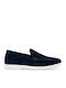 Leather Men's Loafers in Blue Colour