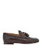 Δερμάτινα Ανδρικά Loafers σε Καφέ Χρώμα
