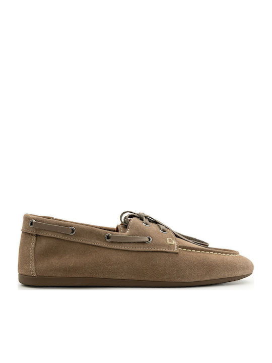 Mago Shoes Δερμάτινα Γυναικεία Boat Shoes σε Κα...