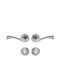 Conset Conset Middle Door Lever with Rosette Pair with Mouthpiece Nickel C1415ROR S05S04