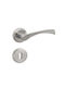 Conset Door Handle Middle Door with Rosette C805 Pair with Mouthpiece Nickel C805ROS05S05