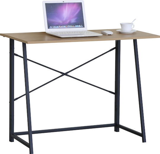 Γραφείο Alvion 100x46x75εκ. Δρυς/μαύρο Γραφείο Alvion 100x46x75εκ. Δρυς/μαύρο