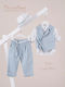 Piccolino Baptism Suit for Boys Fabio Light Blue