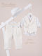 Piccolino Baptism Suit for Boys Fabio Ecru AG26S94 Ivory