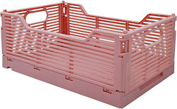 Sidirela Coș De Depozitare Plastic Roz 40x30x15.5cm E-4682 Sidirela Coș De Depozitare Plastic Roz 40x30x15.5cm E-4682