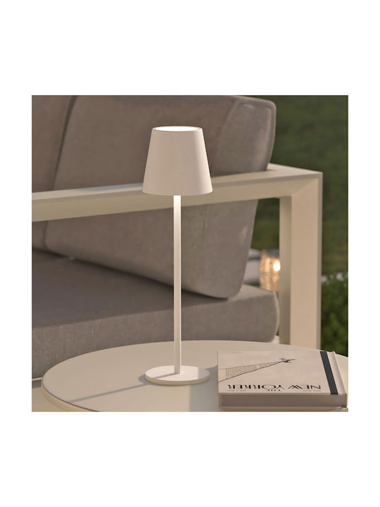 Cody Metal Table Lamp Led with White Shade and ...