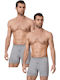 Мъжки Боксерки Сиви 2Pack