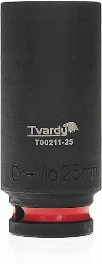Tvardy Καρυδάκι Αέρος Μακρύ με Καρέ Υποδοχής 1/2" Διάμετρος 25mm