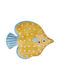 Butlers Dekoratives Fisch aus Keramik Material Coral 18x2cm
