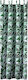 Waterproof Garden Curtain Tropical Green Leaves 132x275cm