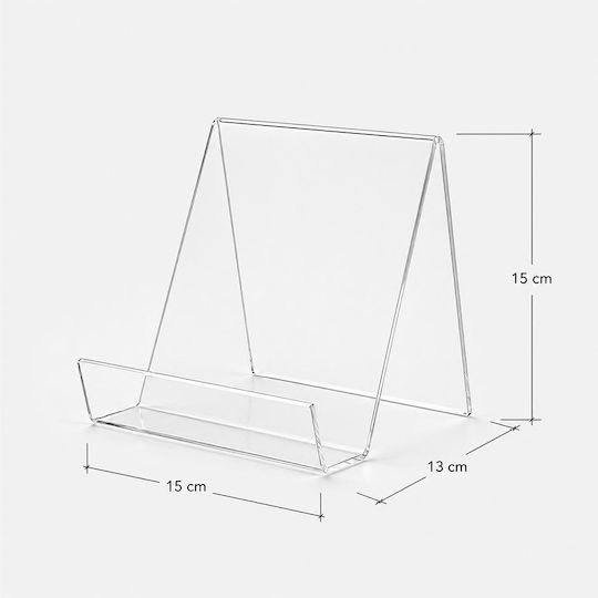 Plexiglass Stand Wallet Bag 13x15x15cm Height 165.031.0076.11