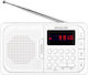 Sencor SRD 216 WH Taschen Radio Wiederaufladbar mit Bluetooth und USB Weiß