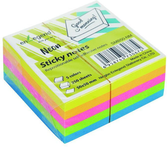 Sticky Cube 50x50 250 Sheets Neon Mix
