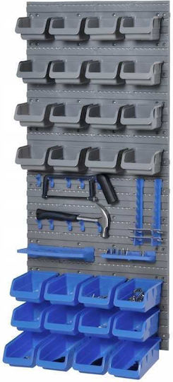 Wall Board Blue-grey Containers 44 Pieces