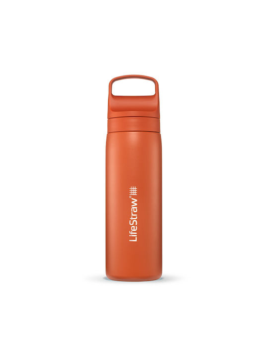 Lifestraw Παγούρι Ανοξείδωτο με Φίλτρο 500ml Πορτοκαλί Lifestraw Παγούρι Ανοξείδωτο με Φίλτρο 500ml Πορτοκαλί