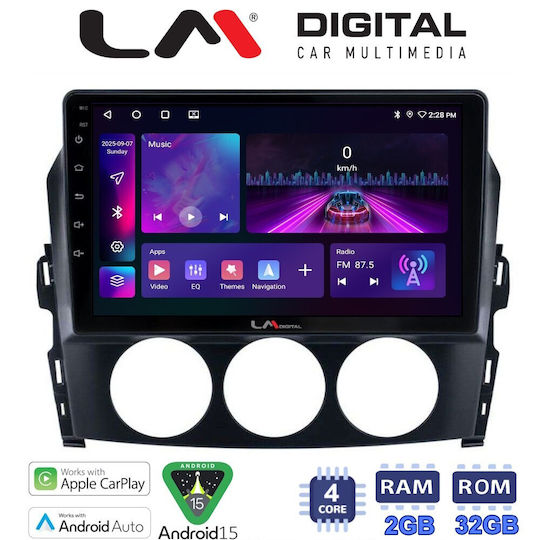 LM Digital Car Audio System for Mazda MX-5 2005 to 2015 Bluetooth USB Wi-Fi GPS Apple CarPlay Android Auto