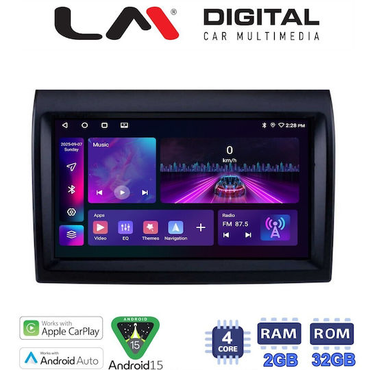 LM Digital Ηχοσύστημα Αυτοκινήτου για Peugeot Boxer Fiat Ducato 2006 > 2011 (Bluetooth/USB/WiFi/GPS/Apple-Carplay/Android-Auto)