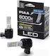PIAA Car And Motorcycle Lamp H11 / H8 / H9 / H16 LED 6000K Cold White 12V 34W