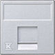 Simon Connect Plate K45 1x Rj Universal Cover Aluminum K76/8