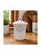 Ceramic White Biscuit Jar Luxury Retro with Lid 10x18cm Galifas 7012101 Galifas