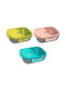 Must Lunch Box Pp Plastic Spoon Green 21.7x16.5x6.2cm 1100ml