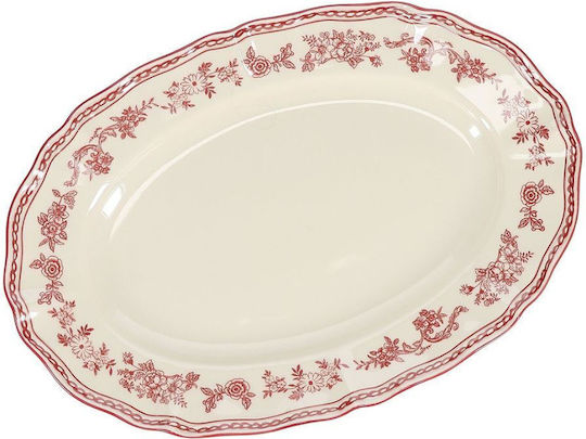 Salt & Pepper Servierplatte Oval aus Porzellan Weiß 32,5x22,5cm