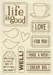 Stamperia Wooden Shape A5 14.8x21cm Life Is Food