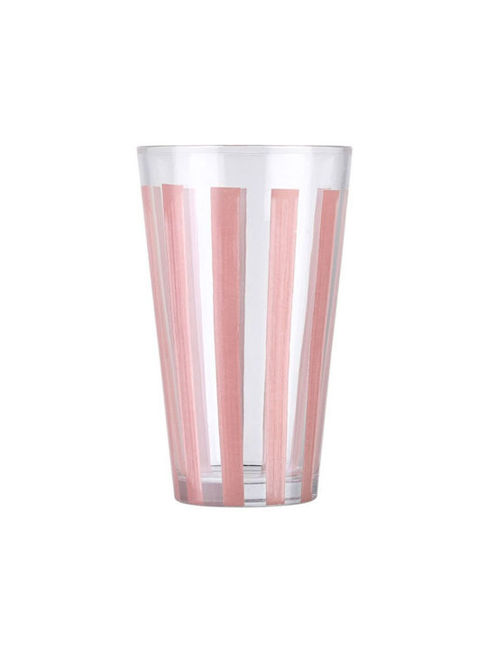 Estia Water Glass Ligne Glass 495ml Pink 07-39554