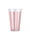 Estia Water Glass Ligne Glass 495ml Pink 07-39554