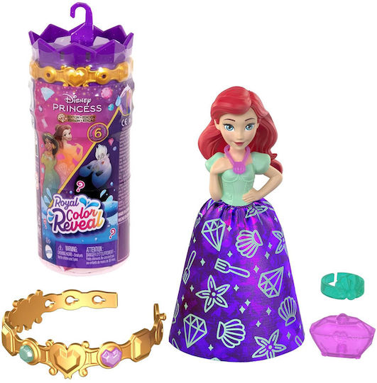 Mattel Royal Color Reveal Mini Doll Ariel 9cm