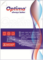 Optima Etichete Autoadezive A4 Rotunde 60mm