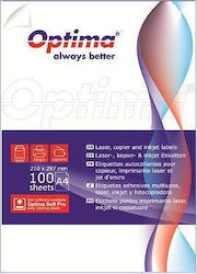 Optima Etichete Autoadezive A4 Rectangulare 105x99mm