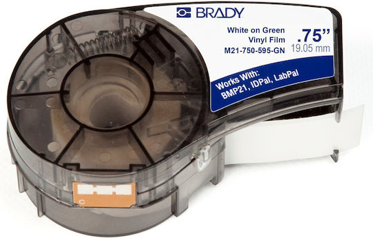 Brady Label Maker Tape in White Colour Compatible with Dymo Rhino/IND