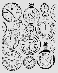 Thick Stencil Stamperia 20x25cm Gardens Time Ρο...