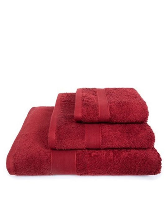 Viokarpet Naf Naf Bonjour Хавлиени Кърпи Тъмночервени 50x100
