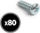 Wood Screws Diameter M4.2 Length 16mm 80 Pieces